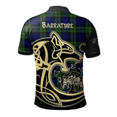 Clan Bannatyne Tartan Polo Shirt Viking Wolf TF77 Bannatyne Tartan Tartan Polo